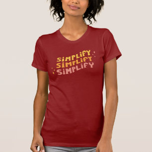 Camiseta Simplifique simplificam simplificam (o marrom)