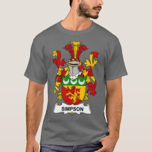 Camiseta Simpson Casaco da Guarda Familiar de Armas