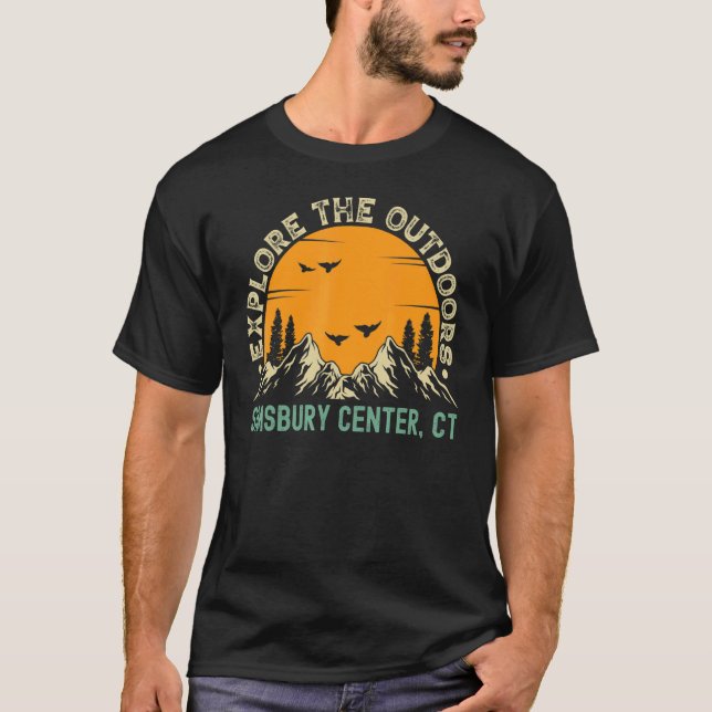 Camiseta Simsbury Center Connecticut Explore O Exterior (Frente)