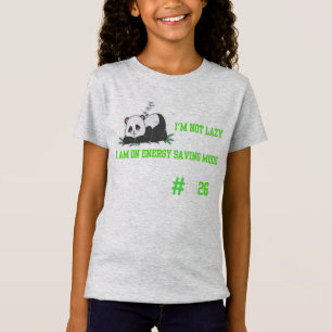 Camiseta Simulação de humor adormecido do panda bonito #202