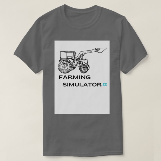 Camiseta Simulador agrícola 22 Cadeia de produção de caminh (Frente do Design)
