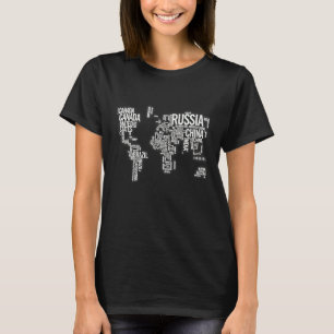 Camiseta Sin do Universo da Geografia da Terra