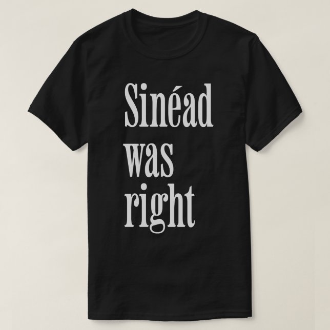 Camiseta Sinad estava certo (Frente do Design)