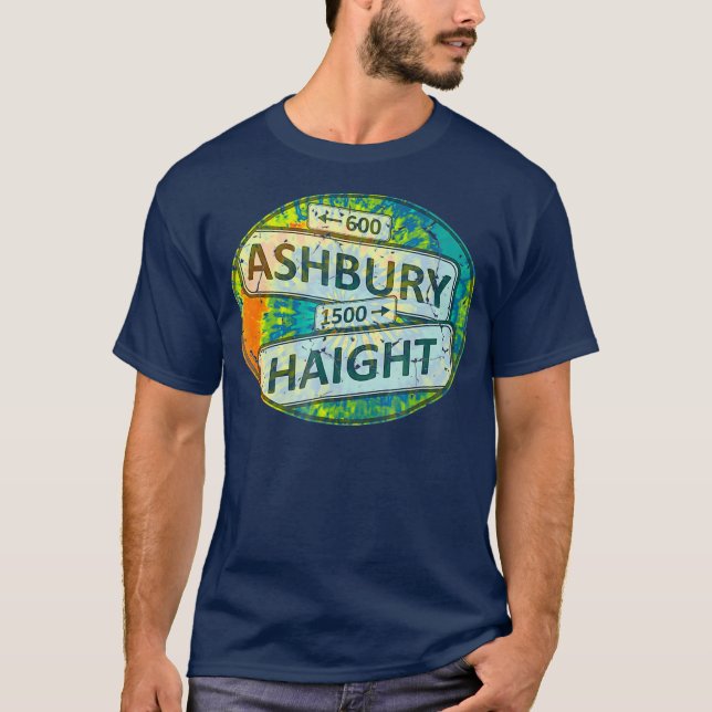 Camiseta Sinais Ashbury de 60 e 70 anos de potência da vent (Frente)