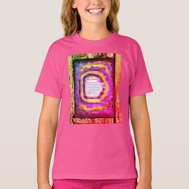 Camiseta Sinais de beleza (Frente)