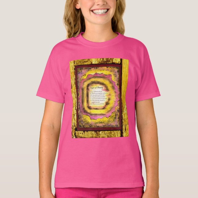 Camiseta Sinais de beleza (Frente)