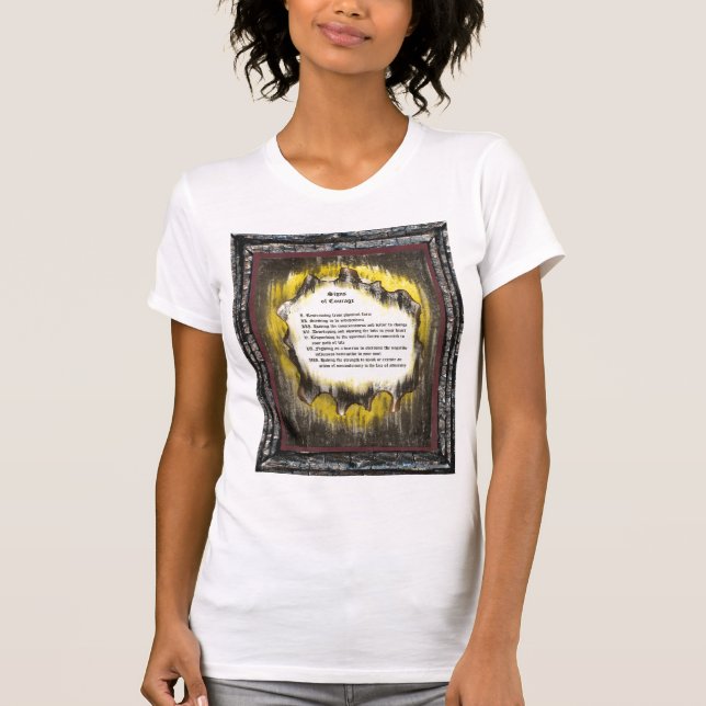 Camiseta Sinais de coragem (Frente)