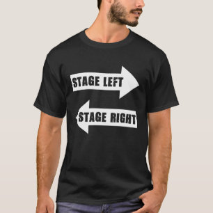 Camiseta Sinais de Palco Esquerdo Palco Direito Atores de D