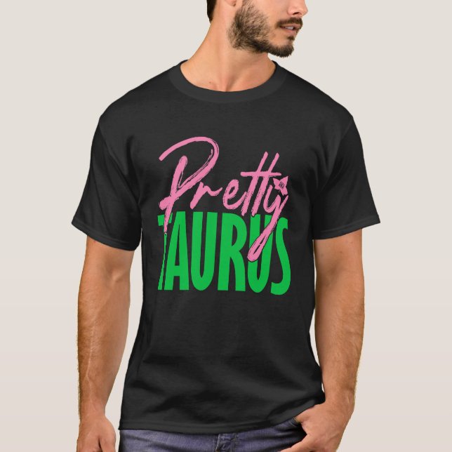 Camiseta Sinais de taurus zodiac bonito e bonitos (Frente)