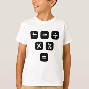 Camiseta Sinais matemáticos dos símbolos matemáticos