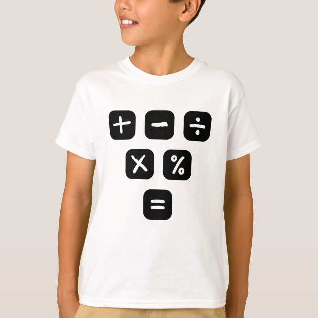 Camiseta Sinais matemáticos dos símbolos matemáticos (Frente)