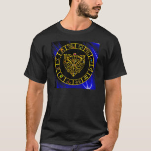 Camiseta Sinais Zodiac do CORAÇÃO CELTICA ASTRAL,Gráfico As