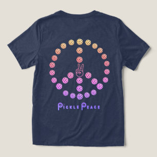 Camiseta sinal colorido de paz multi-bola