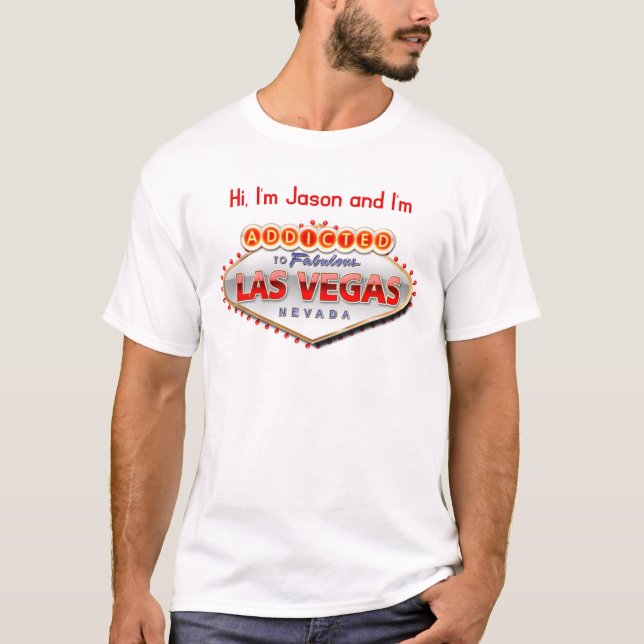 Camiseta Sinal customizável de Las Vegas (Frente)