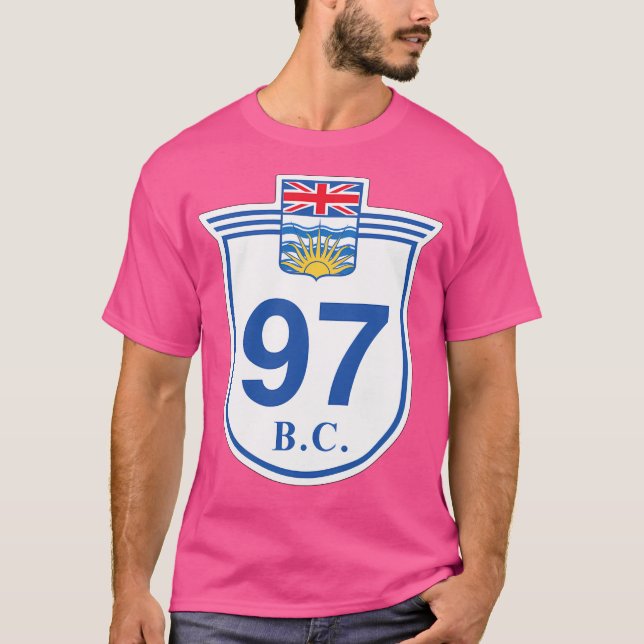 Camiseta Sinal da Estrada 97 da Colúmbia Britânica (Frente)