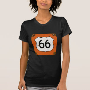 Camiseta Sinal da estrada da rota 66