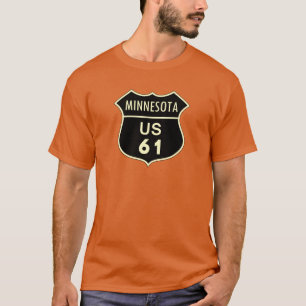 Camiseta Sinal da estrada de Minnesota E.U. 61