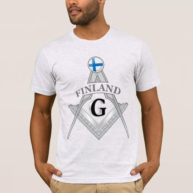 Camiseta sinal da maçonaria finlandesa (Frente)