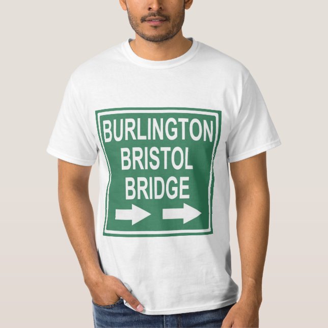 Camiseta Sinal da ponte de Burlington-Bristol (Frente)