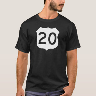 Camiseta Sinal da rota 20 dos E.U.