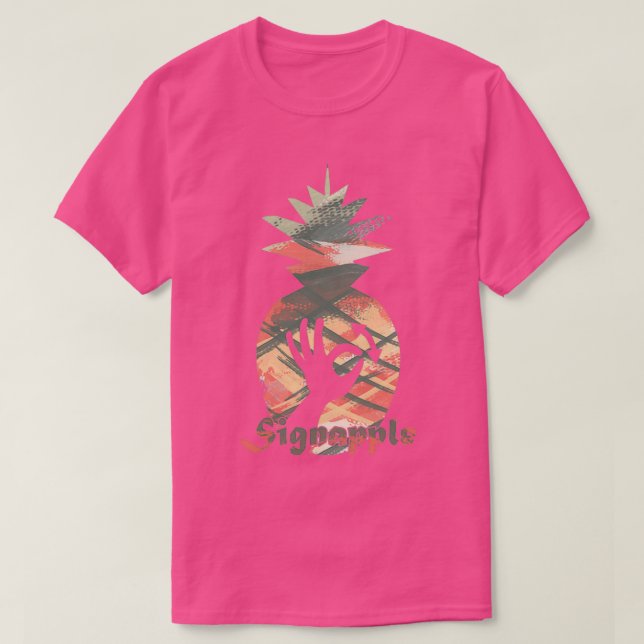 Camiseta Sinal de abacaxi (Frente do Design)