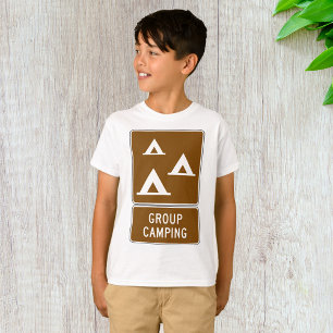 Camiseta Sinal de Acampamento em Grupo