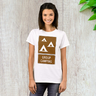 Camiseta Sinal de Acampamento em Grupo