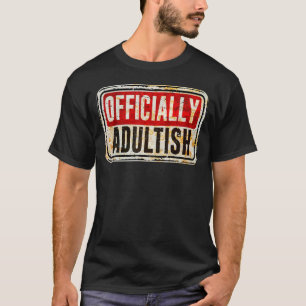 Camiseta Sinal de Adulto de Aniversário com 18 Anos