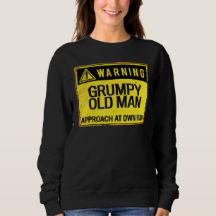 Camiseta Sinal De Advertência - Abordagem Grumpy Do Velho E