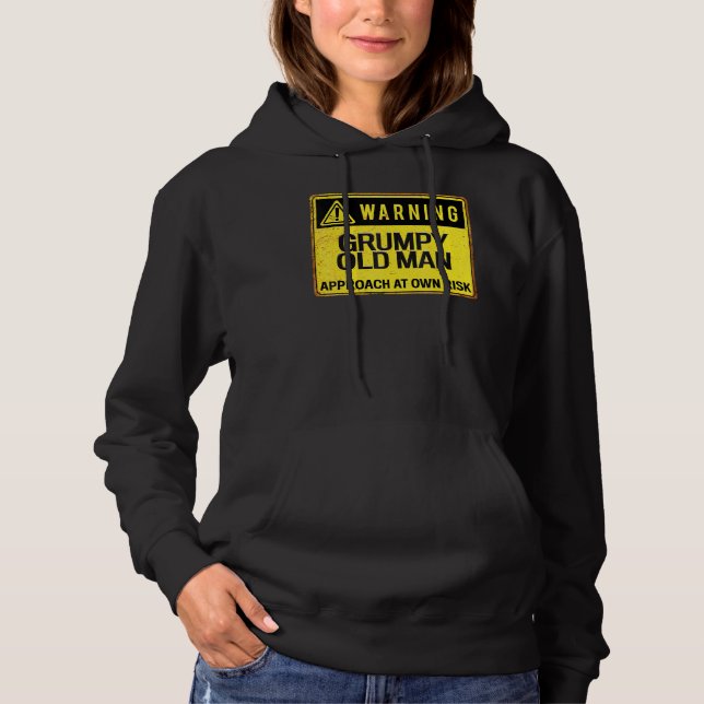 Camiseta Sinal De Advertência - Abordagem Grumpy Do Velho E (Frente)