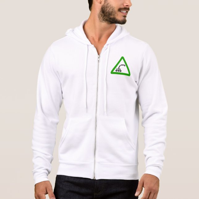 Camiseta Sinal de Alerta de Cruzamento de Robô (Frente)