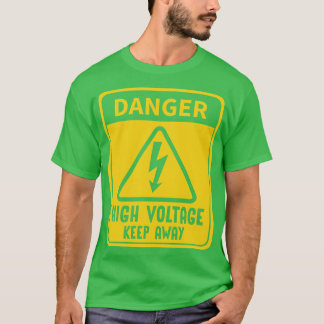 Camiseta Sinal de Alta Tensão de Perigo