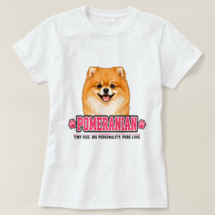 Camiseta 🐾 Sinal de Amante de Pomerânia 🐾