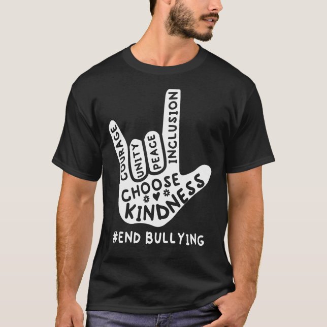 Camiseta Sinal de Amor Anti-Bullying 2022 - Unity Day Orang (Frente)