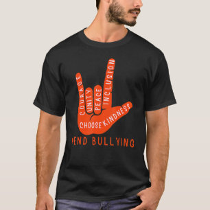 Camiseta Sinal de Amor Anti-Bullying 2022 - Unity Day Orang