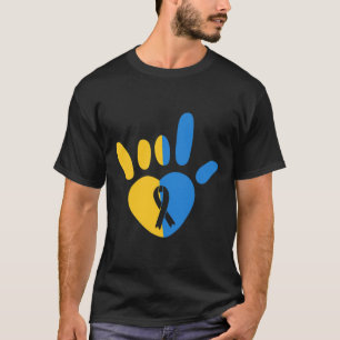 Camiseta Sinal de Amor Síndrome de Abaixo Não-verbal Sensib