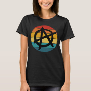 Camiseta Sinal de Anarquia Anti-Estabelecimento Punk Rock M
