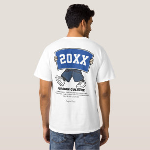 Camiseta Sinal de Ano Personalizado de Universidade Streetw