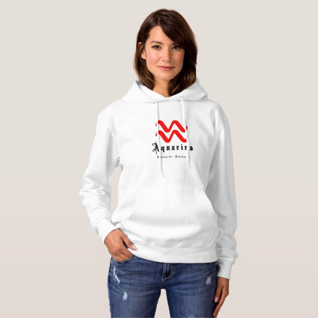 Camiseta sinal de Aquarius Zodiac (Frente Completa)