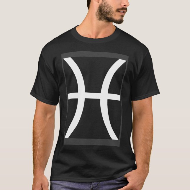 Camiseta Sinal de Astrologia de Peixes Divertidos e Ricos (Frente)