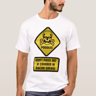Camiseta Sinal de aviso - caniches