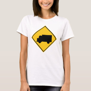 Camiseta Sinal de aviso de caminhão rodoviário