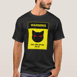 Camiseta Sinal de Aviso do Cat Spy