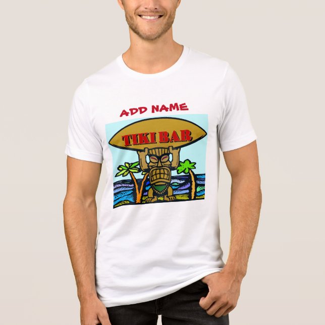 Camiseta Sinal de Bar Tiki, adicionar nome (Frente)