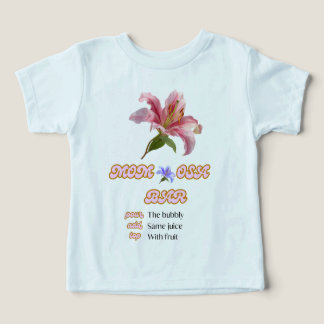 Camiseta Sinal de barra de mamãe floral rosa imprimível