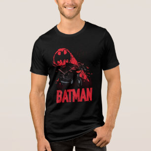 Camiseta Sinal de Bat Batman Crimson