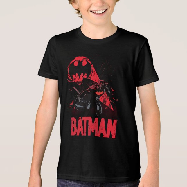 Camiseta Sinal de Bat Batman Crimson (Frente)