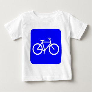 Camiseta Sinal de Bicicleta - Azul