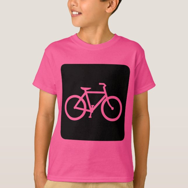 Camiseta Sinal de Bicicleta - Preto (Frente)