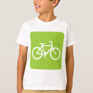 Camiseta Sinal de Bicicleta - Verde Marciano